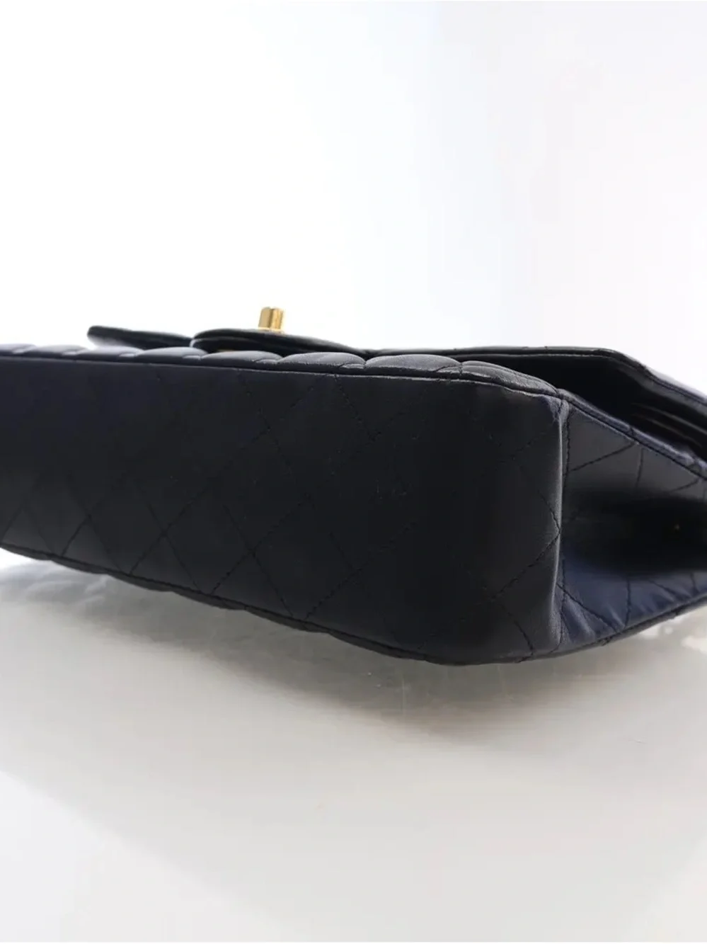 Chanel Quilted Shoulder Bag - Black with Gold Hardware